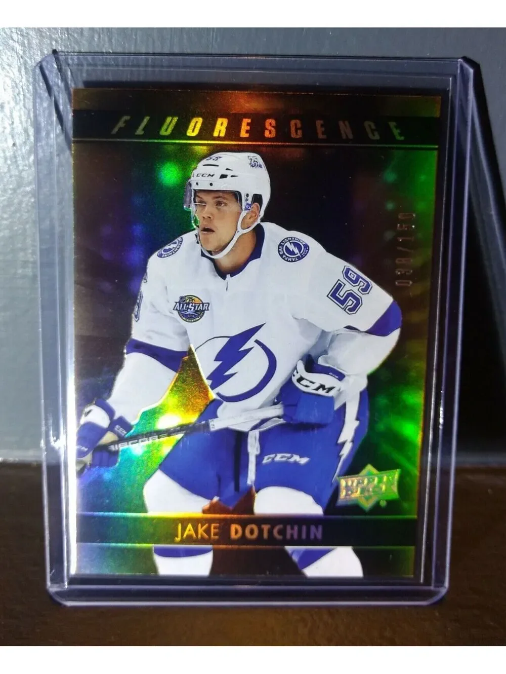 2017 Jake Dotchin Upper Deck Fluorescence #F-12 Hockey Card #/150